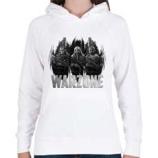 PRINTFASHION COD: Warzone - Női kapucnis pulóver - Fehér