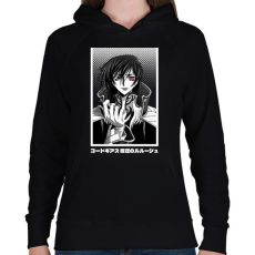 PRINTFASHION Code Geass - Női kapucnis pulóver - Fekete