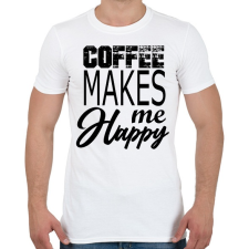 PRINTFASHION coffee - Férfi póló - Fehér férfi póló