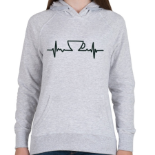 PRINTFASHION COFFEE FOR LIFE - Női kapucnis pulóver - Sport szürke női pulóver, kardigán