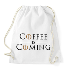 PRINTFASHION Coffee is Coming - Sportzsák, Tornazsák - Fehér tornazsák