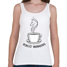 PRINTFASHION Coffee - perfect morning - Női atléta - Fehér