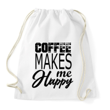 PRINTFASHION coffee - Sportzsák, Tornazsák - Fehér tornazsák