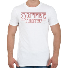 PRINTFASHION Coffee Things - Férfi póló - Fehér
