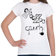 PRINTFASHION CoffeeQueenBlack - Női póló - Fehér