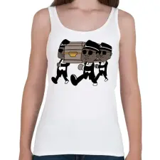 PRINTFASHION Coffin Dance - Női atléta - Fehér női trikó