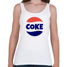 PRINTFASHION COKE - Női atléta - Fehér