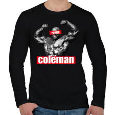 PRINTFASHION Coleman power - Férfi hosszú ujjú póló - Fekete férfi póló