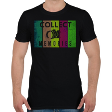 PRINTFASHION COLLECT MEMORIES - Férfi póló - Fekete férfi póló
