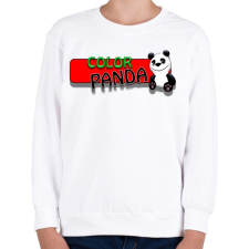 PRINTFASHION Color panda android game - Gyerek pulóver - Fehér gyerek pulóver, kardigán