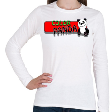 PRINTFASHION Color panda android game - Női hosszú ujjú póló - Fehér