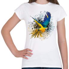 PRINTFASHION colorfullparot - Női póló - Fehér