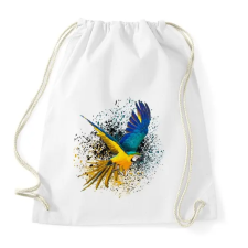 PRINTFASHION colorfullparot - Sportzsák, Tornazsák - Fehér tornazsák