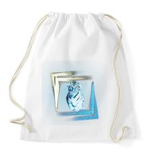 PRINTFASHION colorfulltiger - Sportzsák, Tornazsák - Fehér tornazsák