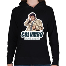 PRINTFASHION Columbo - Csak még egy kérdés - Női kapucnis pulóver - Fekete