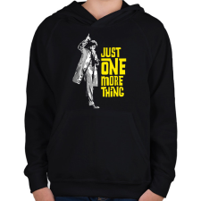 PRINTFASHION Columbo hadnagy - Gyerek kapucnis pulóver - Fekete gyerek pulóver, kardigán