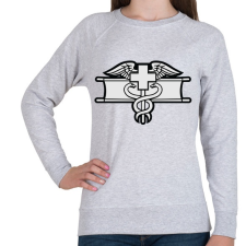 PRINTFASHION Combat Medic - Női pulóver - Sport szürke női pulóver, kardigán