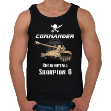 PRINTFASHION commander-scorpion g - Férfi atléta - Fekete atléta, trikó
