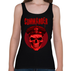 PRINTFASHION commander skull - Női atléta - Fekete
