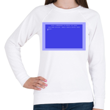 PRINTFASHION Commodore 64 - Női pulóver - Fehér női pulóver, kardigán
