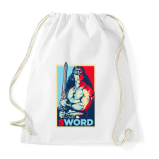 PRINTFASHION Conan Sword - Sportzsák, Tornazsák - Fehér tornazsák