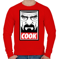 PRINTFASHION Cook - Férfi pulóver - Piros férfi pulóver, kardigán