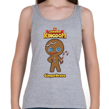 PRINTFASHION Cookie Run Kingdom - GingerBrave - Női atléta - Sport szürke női trikó
