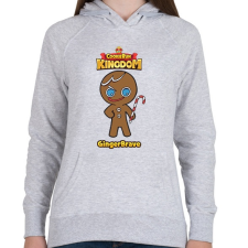 PRINTFASHION Cookie Run Kingdom - GingerBrave - Női kapucnis pulóver - Sport szürke női pulóver, kardigán