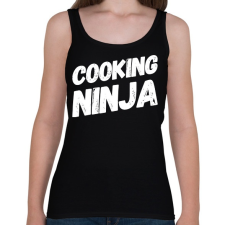 PRINTFASHION Cooking ninja - Női atléta - Fekete női trikó