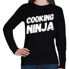PRINTFASHION Cooking ninja - Női pulóver - Fekete női pulóver, kardigán