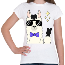 PRINTFASHION cool alpaca - Női póló - Fehér