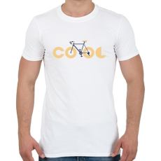 PRINTFASHION COOL biker - Férfi póló - Fehér