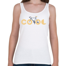 PRINTFASHION COOL biker - Női atléta - Fehér női trikó