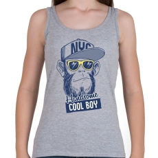 PRINTFASHION cool boy gorilla - Női atléta - Sport szürke