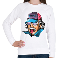 PRINTFASHION Cool Einstein - Női pulóver - Fehér