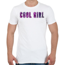 PRINTFASHION cool girl - Férfi póló - Fehér férfi póló