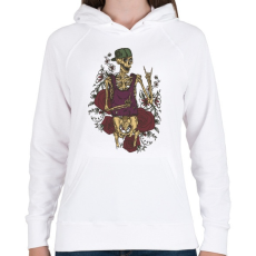 PRINTFASHION Cool guy - Női kapucnis pulóver - Fehér