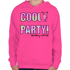 PRINTFASHION COOL PARTY - Gyerek kapucnis pulóver - Fukszia