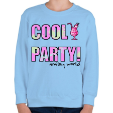 PRINTFASHION COOL PARTY - Gyerek pulóver - Világoskék gyerek pulóver, kardigán