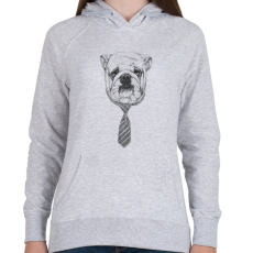 PRINTFASHION Cooldog - Női kapucnis pulóver - Sport szürke