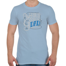 PRINTFASHION Coolest dad - a leglazább apa  - Férfi póló - Világoskék férfi póló
