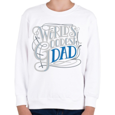 PRINTFASHION Coolest dad - a leglazább apa  - Gyerek pulóver - Fehér