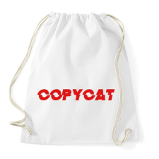 PRINTFASHION Copy cat - Sportzsák, Tornazsák - Fehér tornazsák