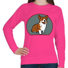 PRINTFASHION Corgi mindenek felett - Női pulóver - Fukszia női pulóver, kardigán