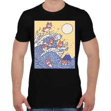 PRINTFASHION Corgik - Férfi póló - Fekete férfi póló