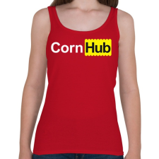PRINTFASHION CornHub - Női atléta - Cseresznyepiros női trikó