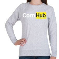 PRINTFASHION CornHub - Női pulóver - Sport szürke