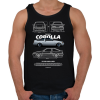 PRINTFASHION COROLLA AE86 - Férfi atléta - Fekete
