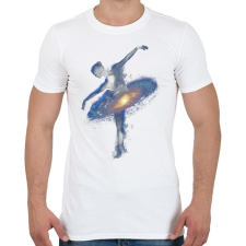 PRINTFASHION Cosmic dance - Férfi póló - Fehér férfi póló