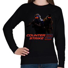 PRINTFASHION Counter-strike 2 - Női pulóver - Fekete női pulóver, kardigán